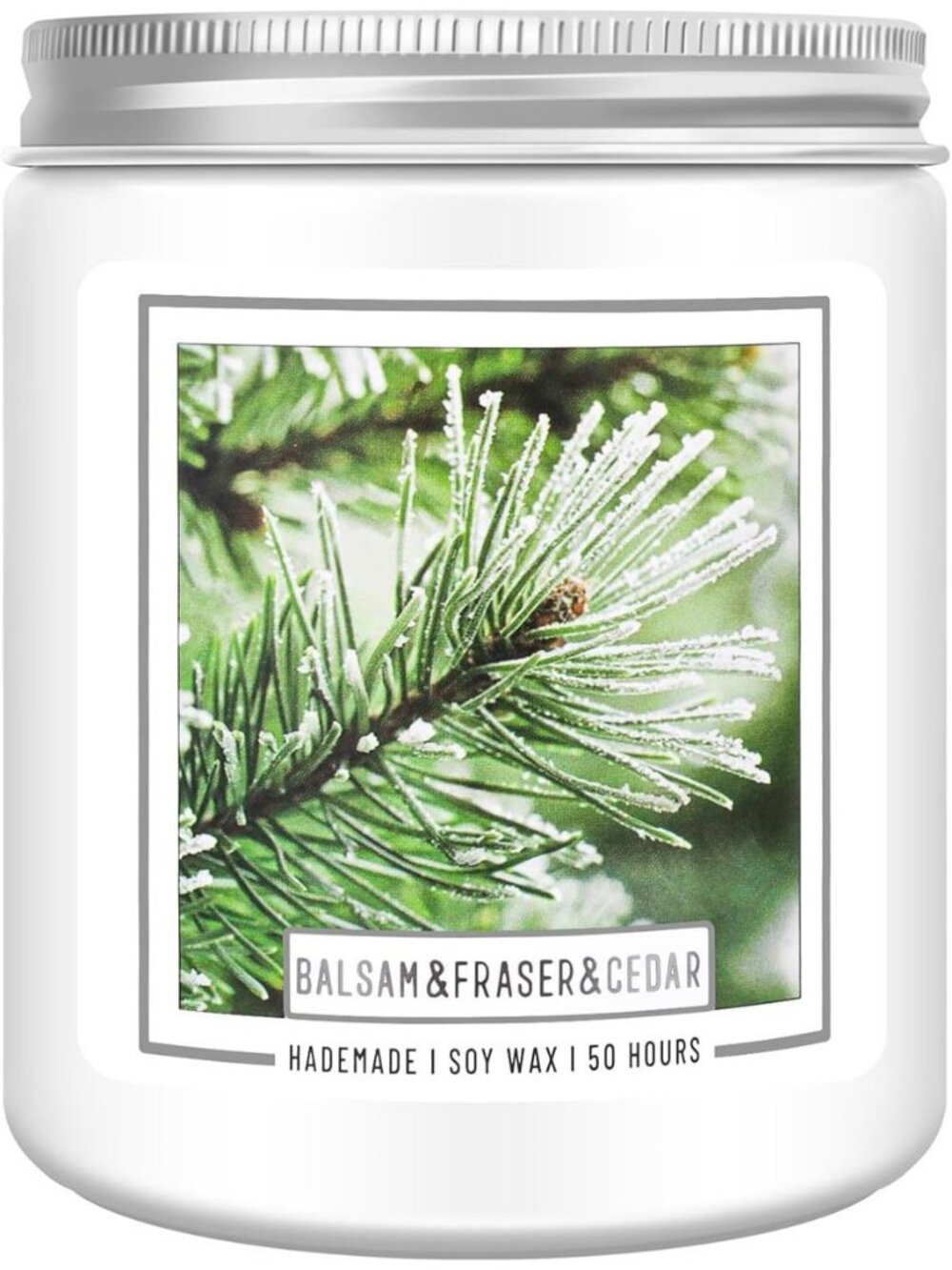 7OZ Balsam Fir Pine Candle, Christmas Scented Candles Holiday Natural Soy Candle